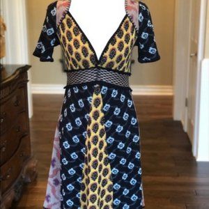 Anthropologie Moth XS colorful sweater dress